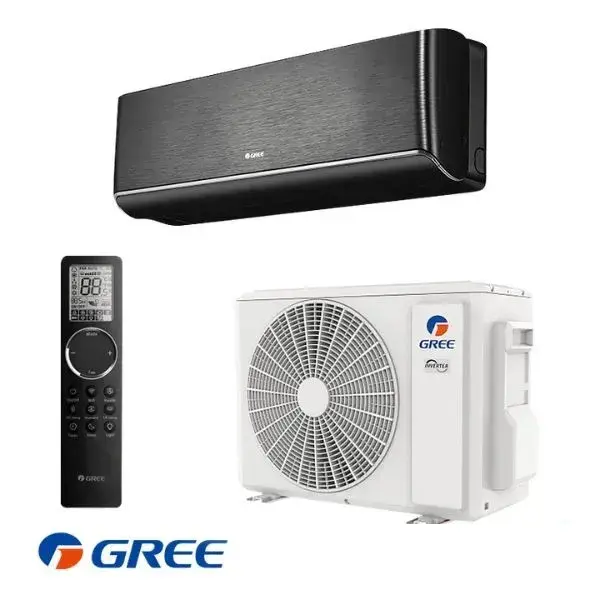 Gree_Airy_Black-600x600 Инверторен климатик Gree Airy BLACK - GWH09AVCXB/K6DNA1B, 9 000 BTU, A+++ - Image 1